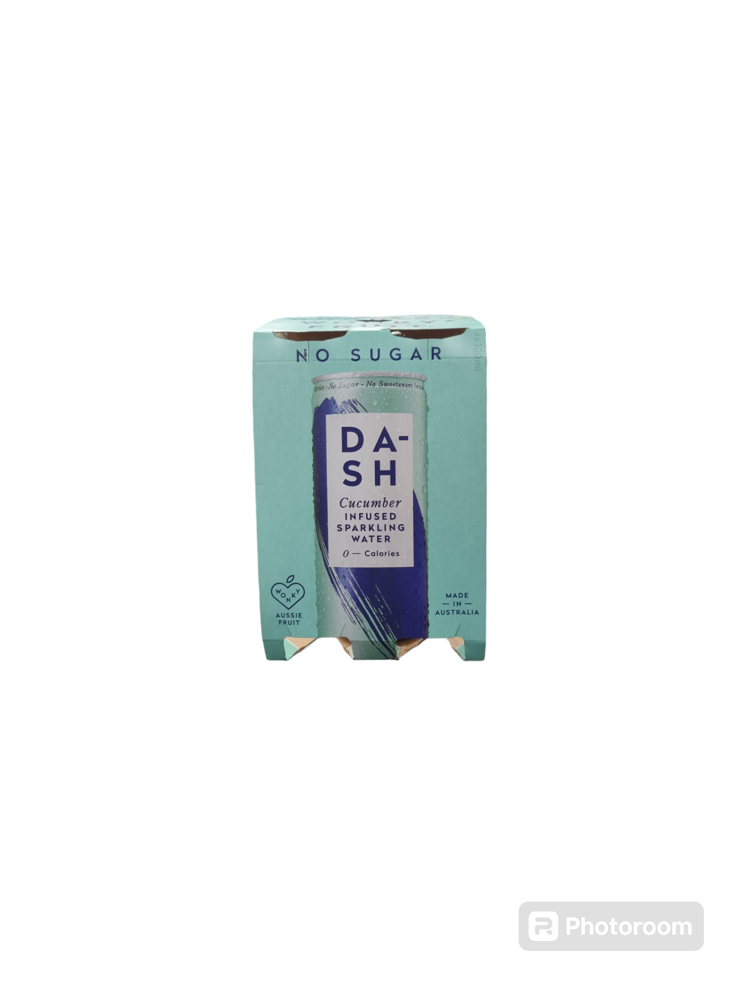 Dash Cucumber Infused Sparkling Water 4x 300ml Can Pack