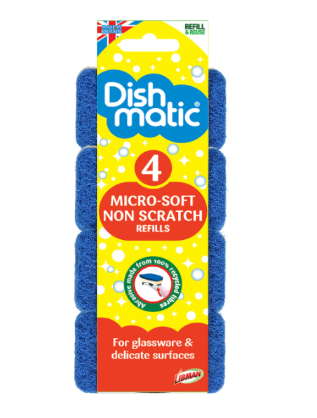 Dishmatic Non-Scratch 4pk refill