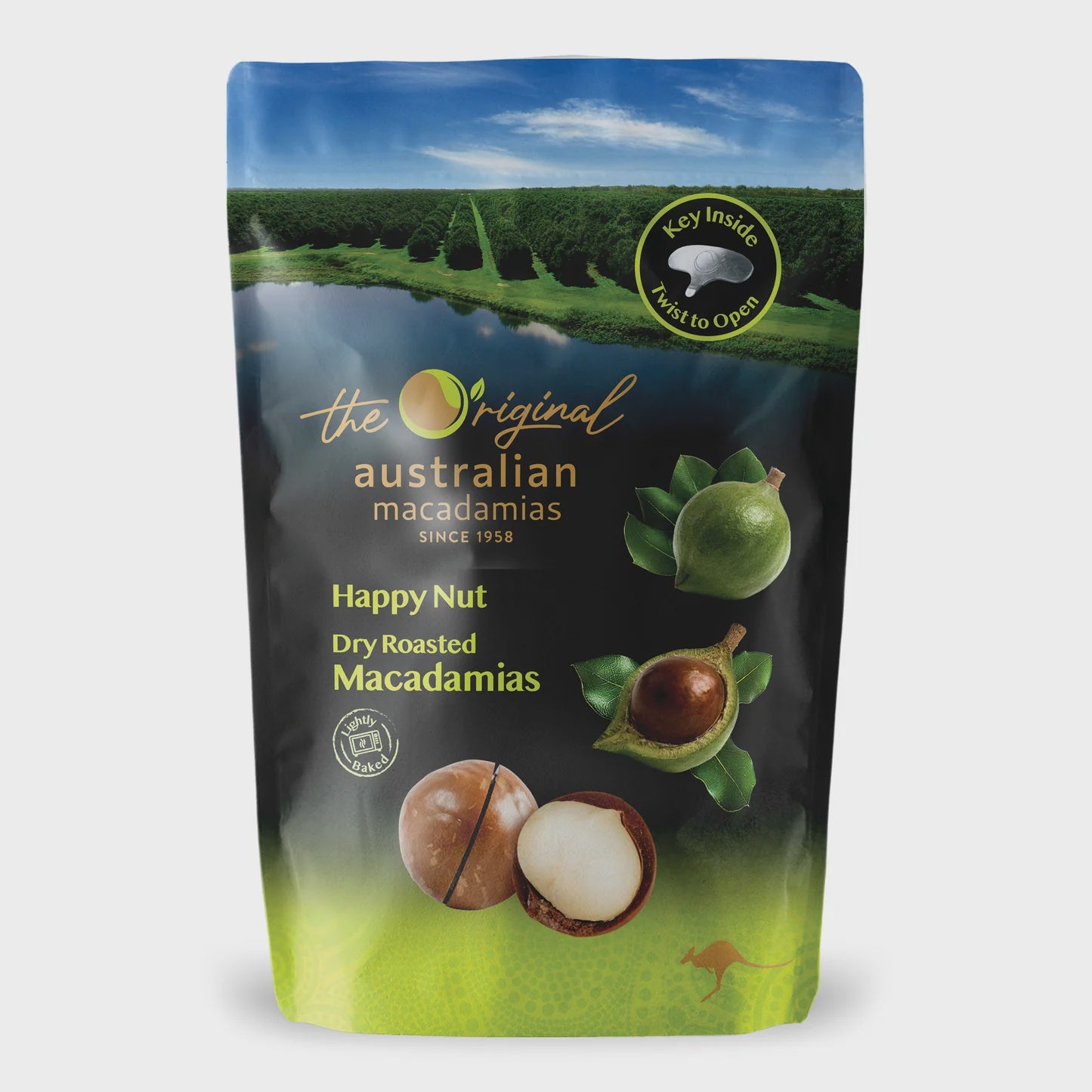 Happy Nut Dry Roasted Macadamias 225g