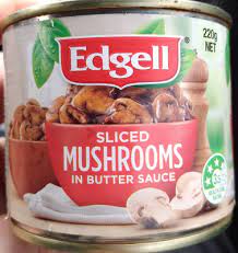 Edgell sliced Mushrooms in Butter 220g