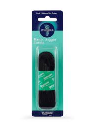 Footcare Black Jogger Laces 100cm