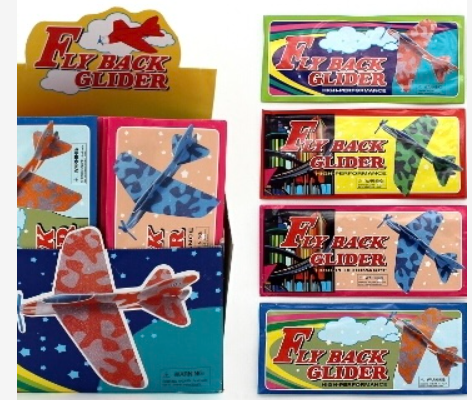 Glider - Fly Back Fighter - Asstd Colours