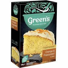 Green's Orange & Poppyseed Cake Mix 580g