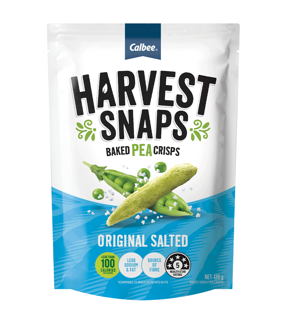 DO NOT REORDER - Harvest Snaps Baked Pea Crisps 120g