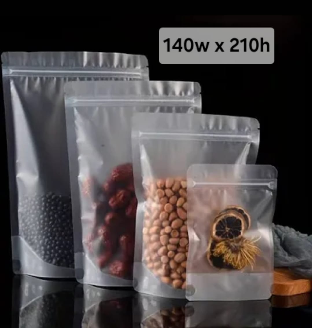 Clear Stand Up Pouch 140w x 210h 50pk