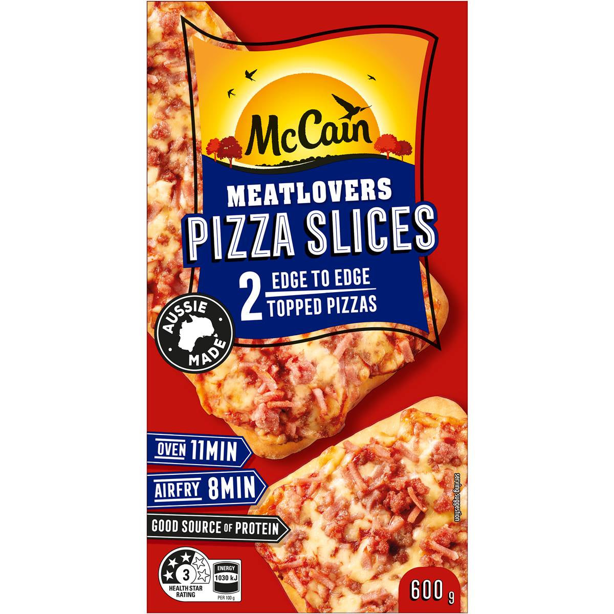 McCains Pizza Slice Meatlovers 600g