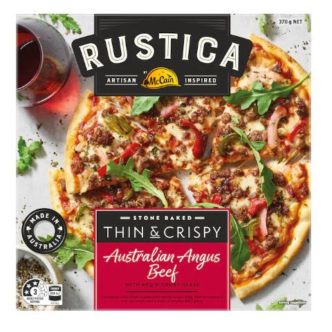 DO NOT REORDER - McCain Rustica Thin & Crispy Angus Beef Pizza 370g