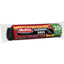 Multix Drawtight Garbage Bags 56L 20pk