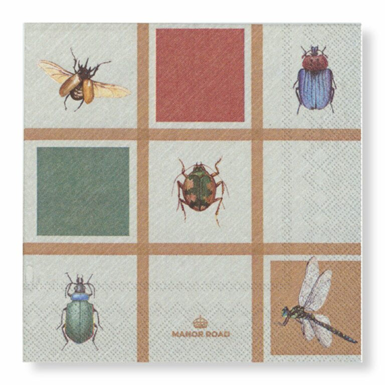 Beetles & Bugs Napkin Cocktail
