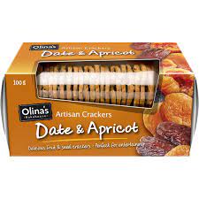 Olinas Crackers Date & Apricot 100g