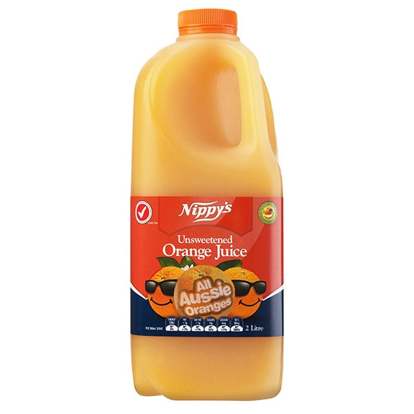 Nippy's Unsweetened Orange Juice 2L
