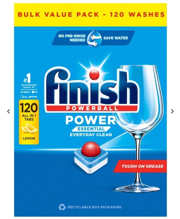 Finish Powerball  Dishwasher Tablets Lemon 120pk