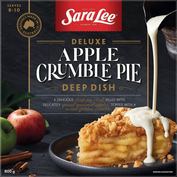 Sara Lee Deep Dish Apple Crumble Pie 800gm