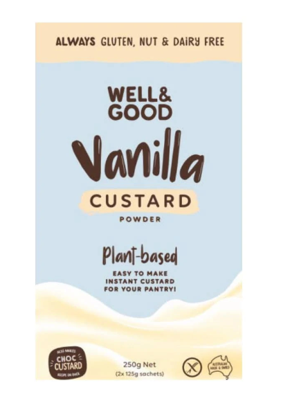 Well & Good Vanilla Custard Powder 250g