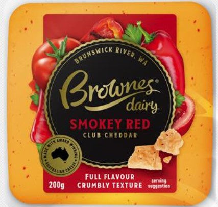 Brownes Smokey Red Club Cheddar 200g