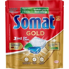 Somat Gold Dishwasher Gel Caps 3 in 1 - 25x