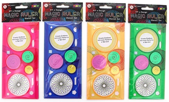 Spiral Art Stencil Set