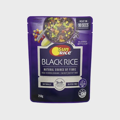 SunRice Black Rice Pouch 250g