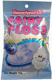 Sweetworld Fairy Floss 15g Blueberry