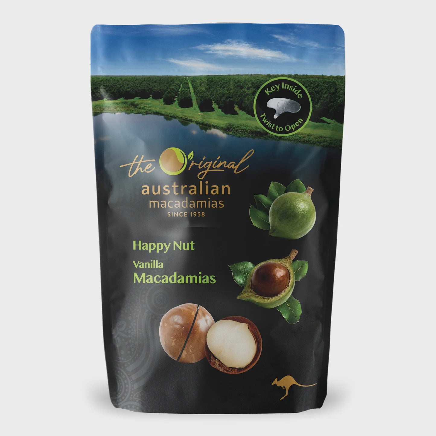 Happy Nut Vanilla Macadamias 225g