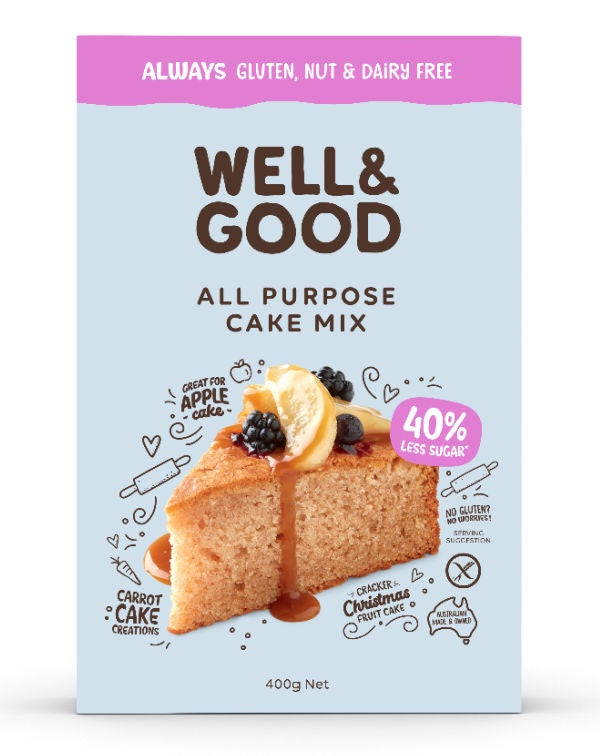 Well & Good Gluten Free All Purpose Cake Mix - Reduced Sugar