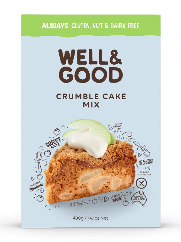 Well & Good Gluten Free Crumble Cake Mix