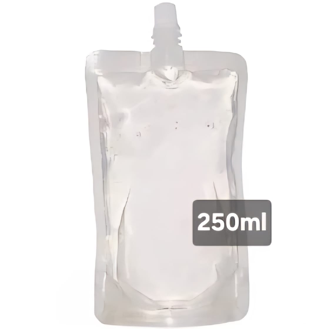 Clear Spout Pouch  & Lid 250ml 50pk