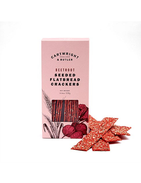 Cartwright & Butler Beetroot Seeded Flatbread Crackers 130g