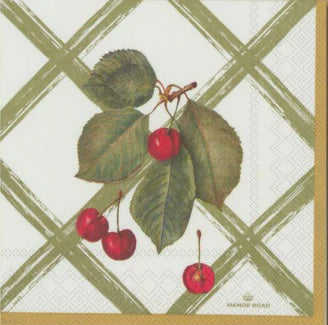 Cherry Canvas Napkin Luncheon