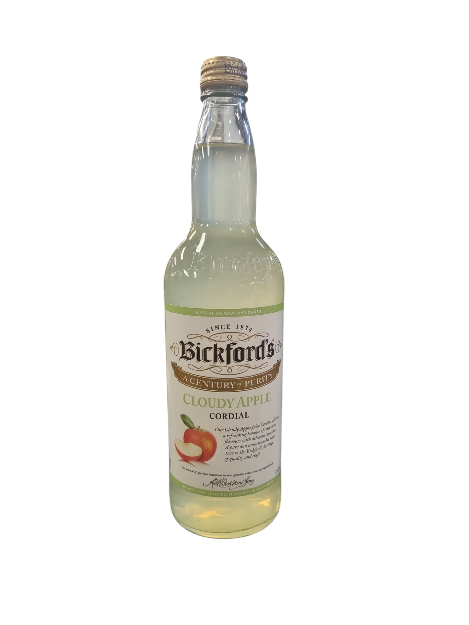 Bickfords Cloudy Apple Cordial 750ml