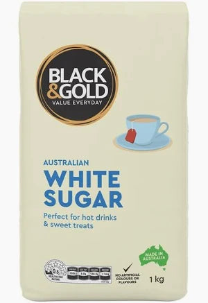 Black & Gold White Sugar 1kg