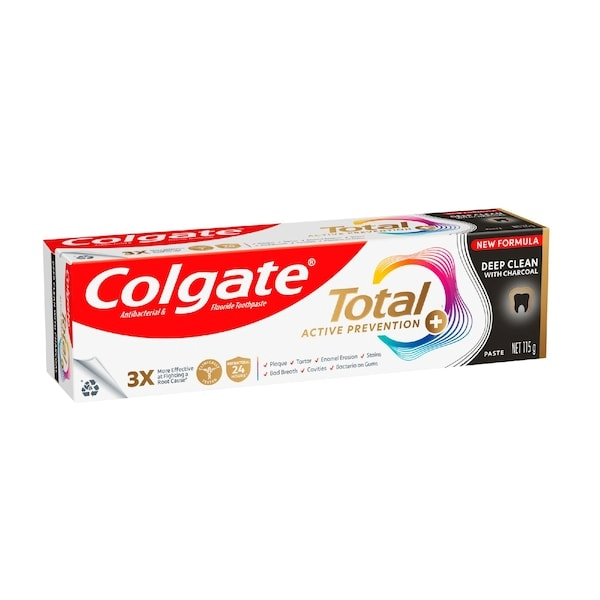 Colgate Total Active With Charcoal Toothpaste 115g