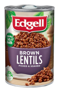 Edgell Brown Lentils 400g