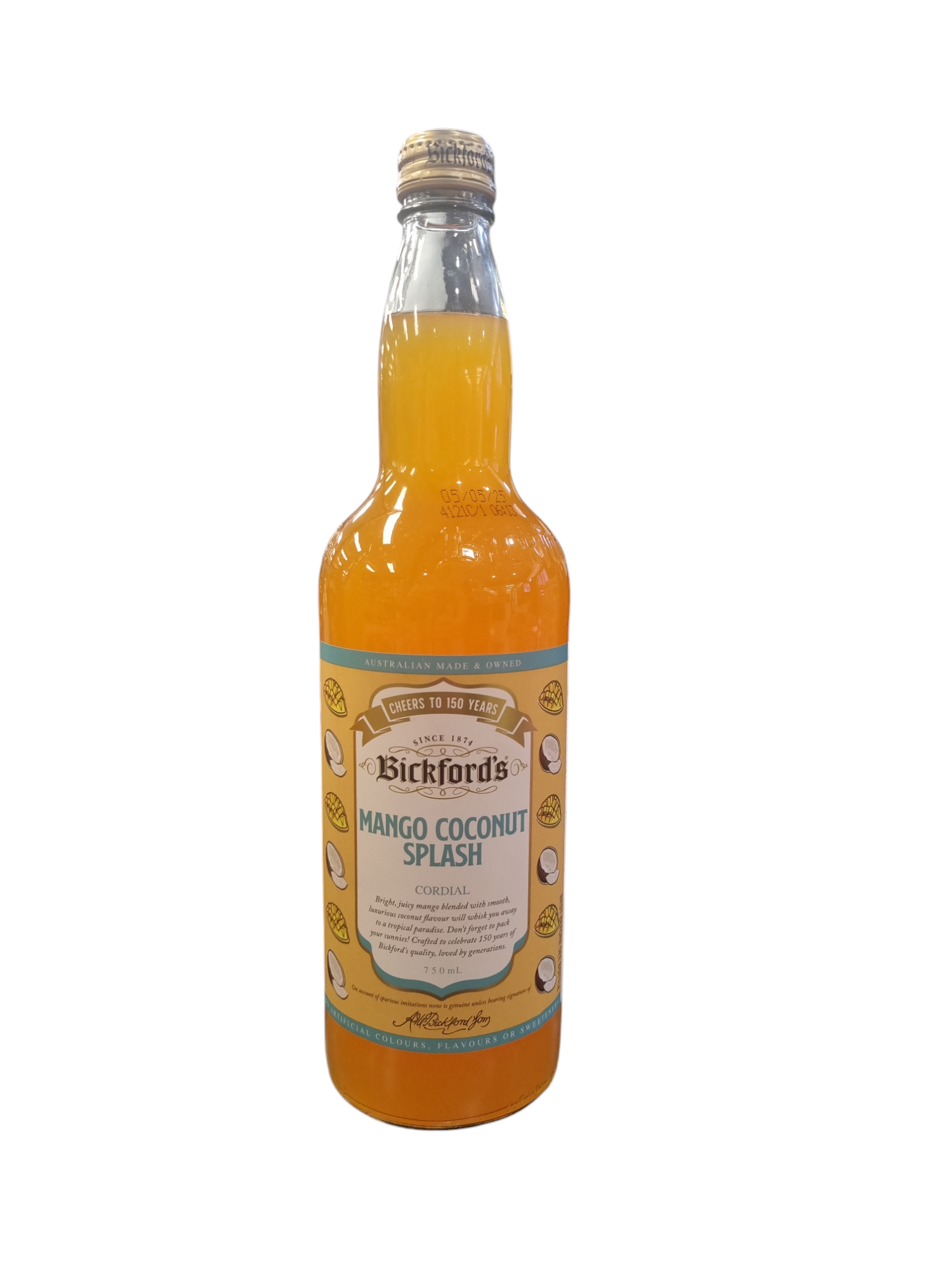 Bickfords Mango Coconut Splash Cordial 750ml