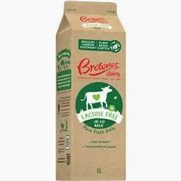 Brownes Lactose Free Milk Hi Lo 1L