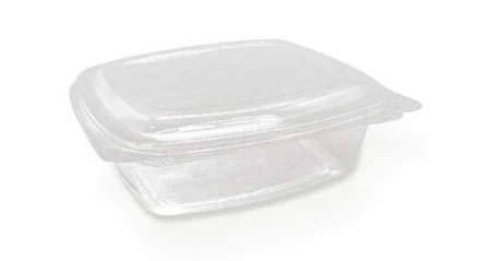 Small Rectangle Clear Container with Hinged Lid 170l x 123w x 63h 125pk