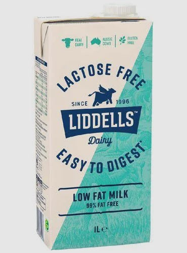 Liddells Lactose Free Low Fat UHT Milk BOX OF 12