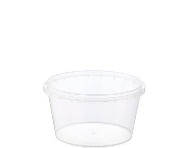 Round Clear Tamper Resistant Container & Lid 480ml 50pk