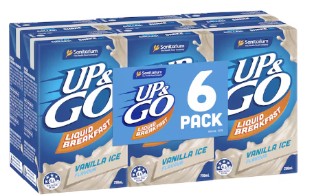 Sanitarium Up&Go Liquid Breakfast Vanilla Ice 6 Pack