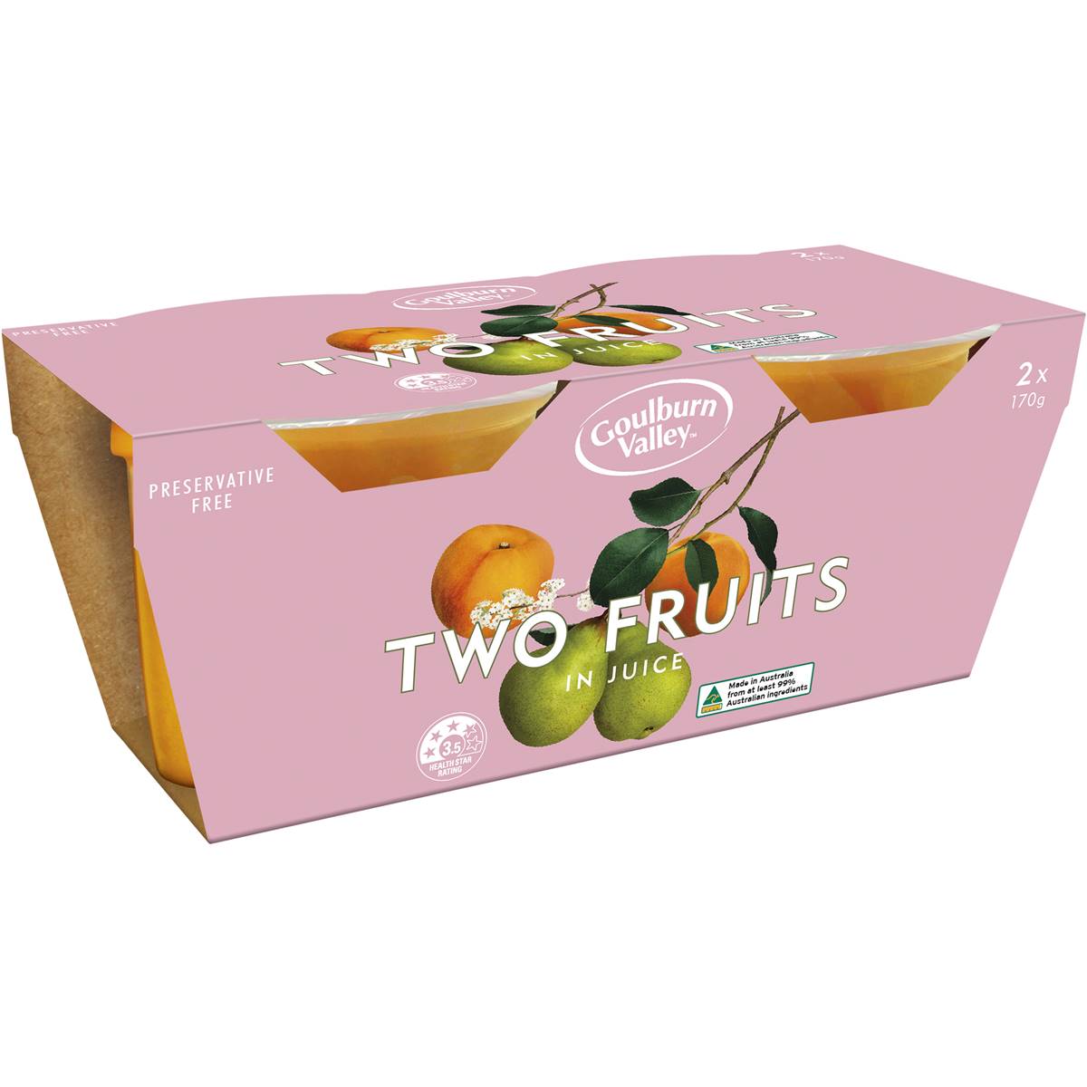 Goulburn Valley Two Fruits 2pk x 170g