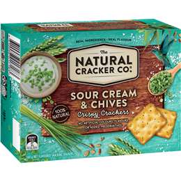 The Natural Cracker Co Sour Cream & Chives Crackers 160g