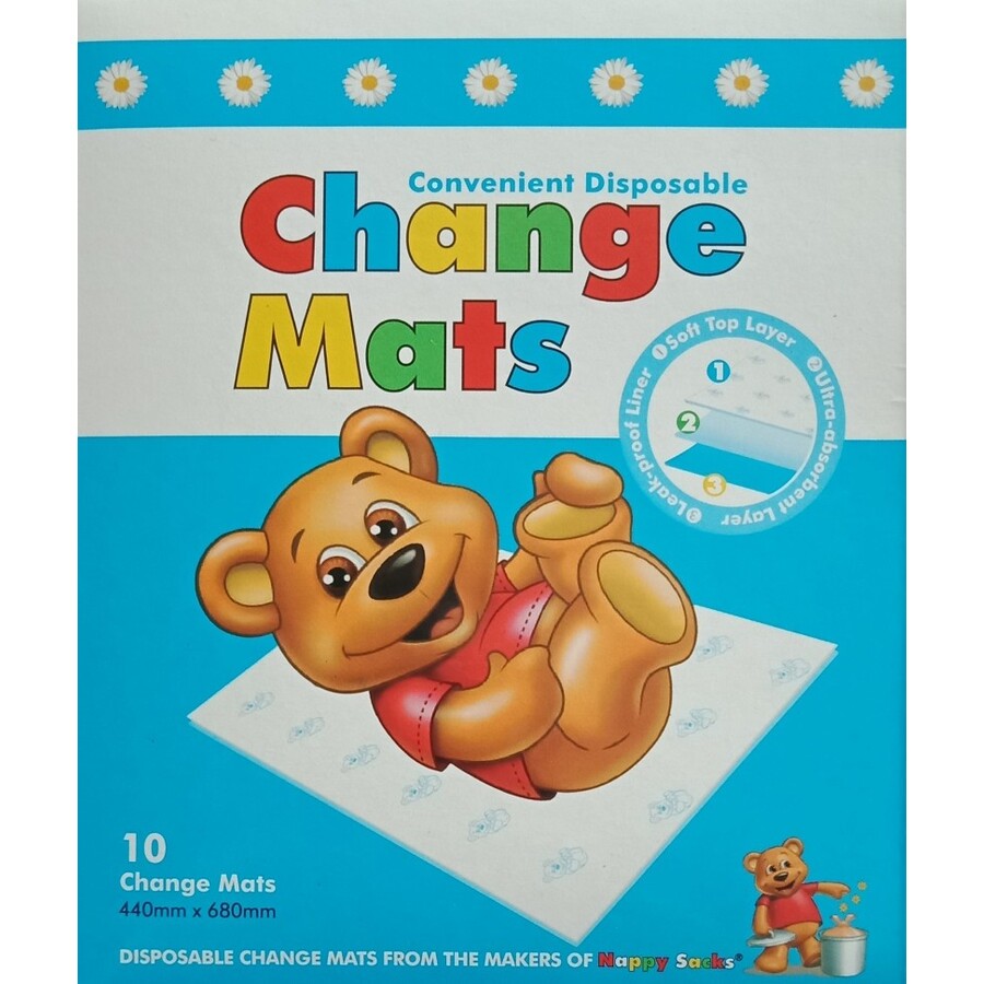 Nappy Sacks Change Mats 10pk