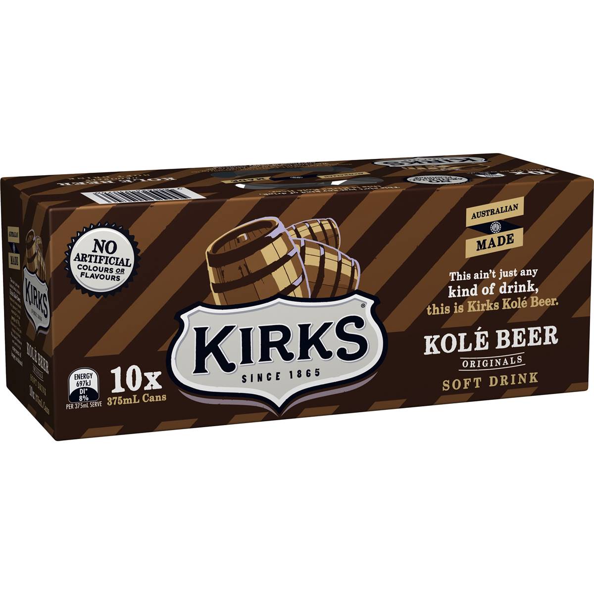 Kirks Kole Beer Cans 375mL 10pk