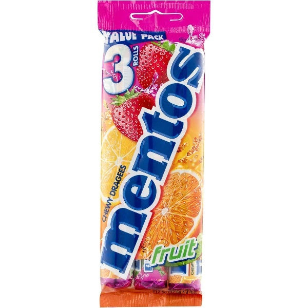 Mentos Fruit Chews 3pk
