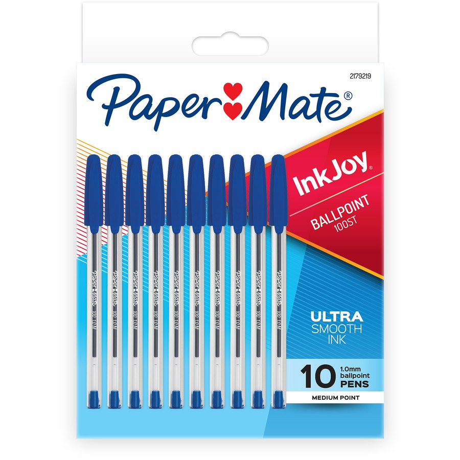 Papermate Inkjoy Ballpoint Pens Blue 10pk