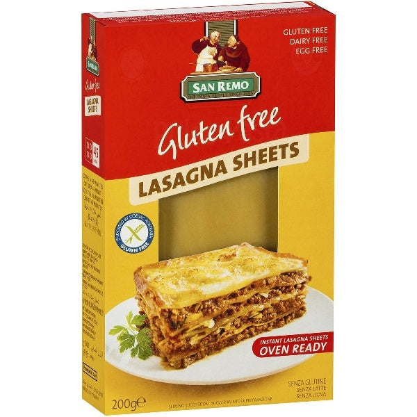 San Remo Gluten Free Lasagna Sheets 200g