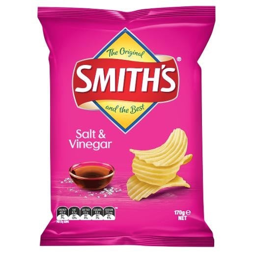 Smiths Potato Chips Salt & Vinegar 170g