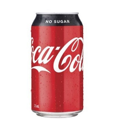 Coke No Sugar Can 375mL