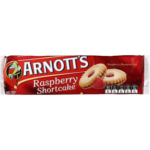 Arnott's Raspberry Shortcake 250g