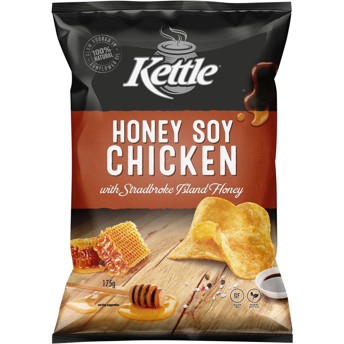 Kettle Honey Soy Chicken Potato Chips 165g